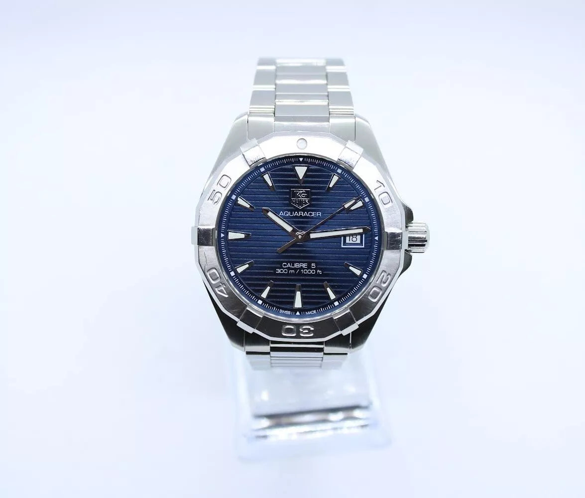 Tag Heuer Aquaracer Calibre 5 Automatic Mens Watch WAY2112 With Box & Papers