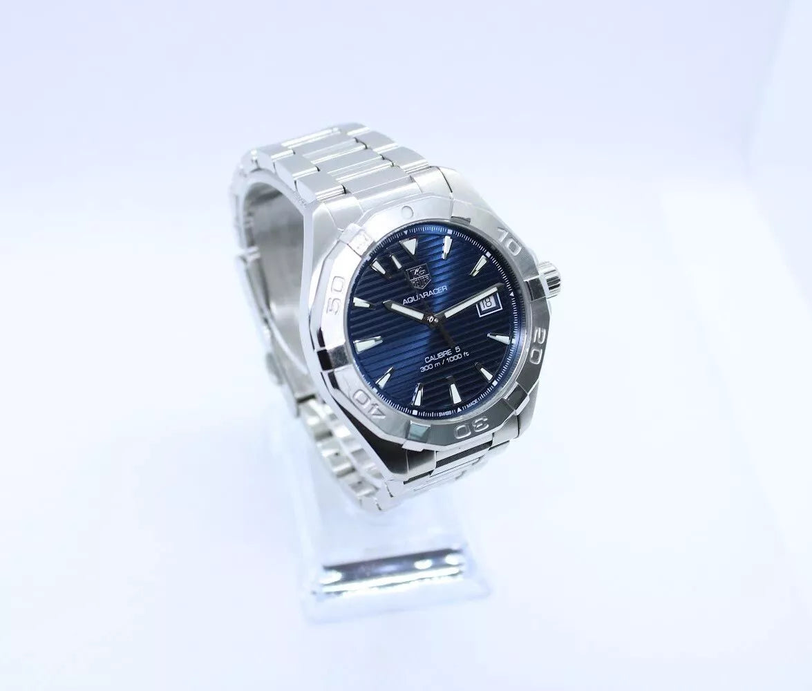 Tag Heuer Aquaracer Calibre 5 Automatic Mens Watch WAY2112 With Box & Papers