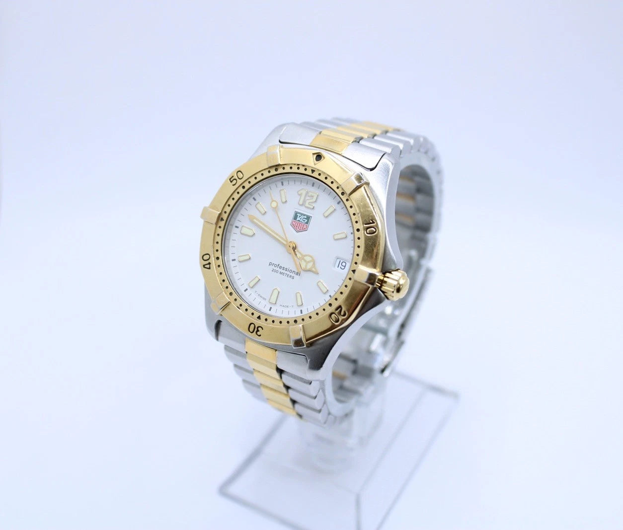 Men's Tag Heuer 2000 Series Full Size Two-Tone Watch Reference WK1120